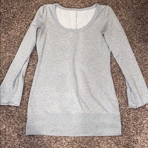 Grey long sleeve Plush and Laugh sweatshirt
